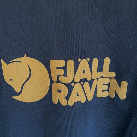 NEW Fjallraven Womens Logo Sweater Sweatshirt NWT XL Dark Navy #84143 - Picture 7 of 12